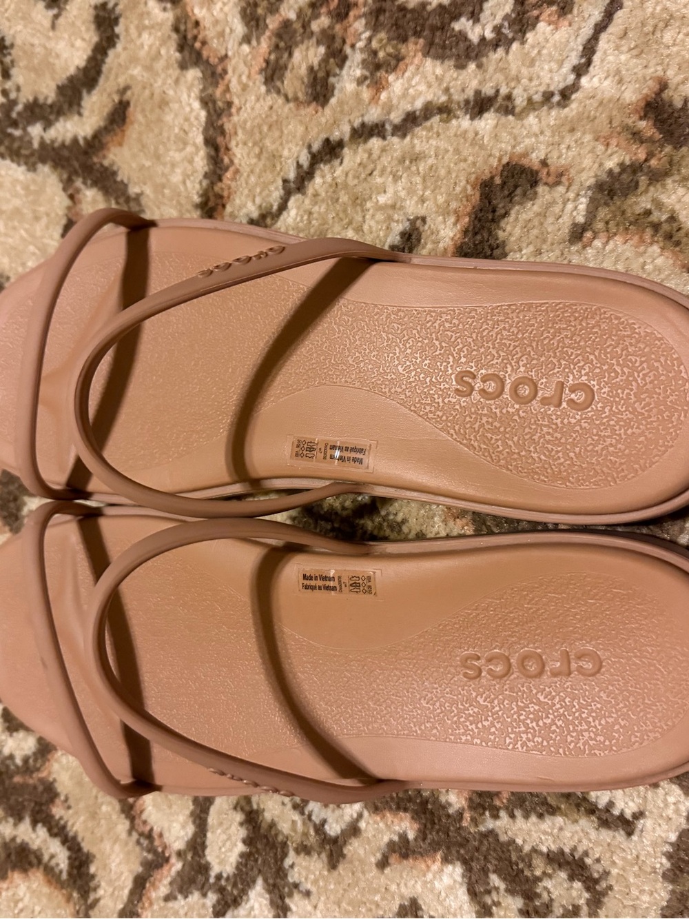 Crocs Miami 2 strap tan size 7 - Picture 7 of 8